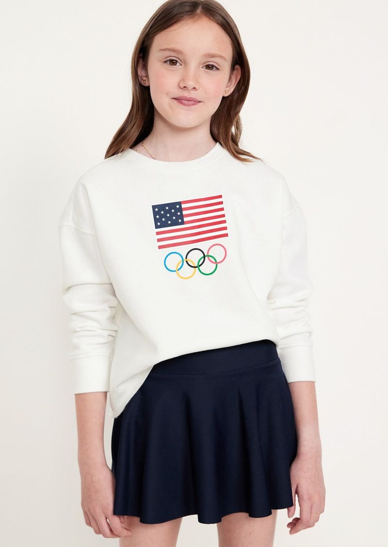 Old Navy IOC Heritage© Graphic Crew-Neck Sweatshirt for Girls