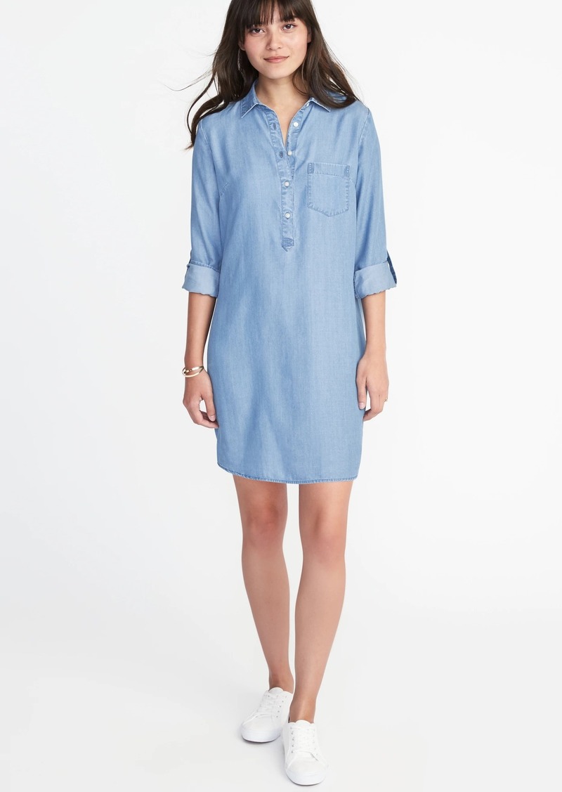 Old Navy Tencel  Popover Shirt  Dress  for Women  Dresses 