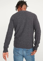 Old Navy Textured Cable-Knit Crew-Neck Sweater for Men