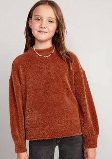 Old Navy Textured-Chenille Mock-Neck Sweatshirt for Girls