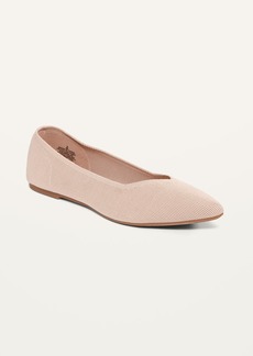 Old Navy Textured-Knit Pointy-Toe Ballet Flats