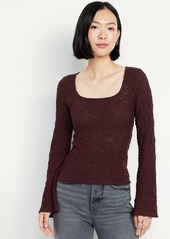 Old Navy Textured Lace Scoop-Neck Top