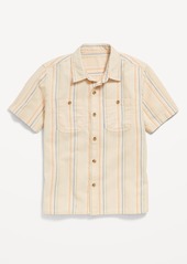 Old Navy Textured Striped Dobby Pocket Shirt for Boys