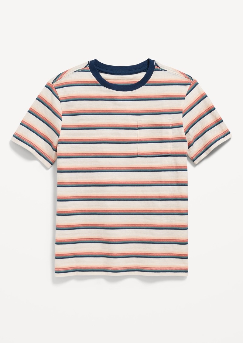 Old Navy Textured Striped Short-Sleeve Pocket T-Shirt for Boys