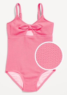 Old Navy Textured Tie-Front One-Piece Swimsuit for Girls