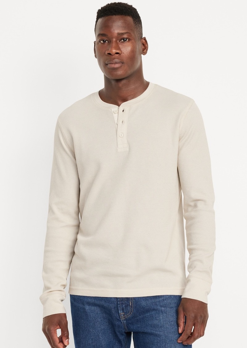 Old Navy Thermal-Knit Henley T-Shirt 2-Pack