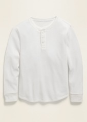 Old Navy Thermal-Knit Long-Sleeve Henley Tee for Boys