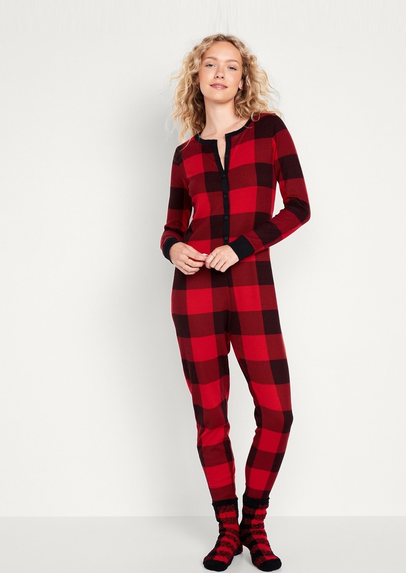 Old Navy Thermal-Knit Pajama One-Piece