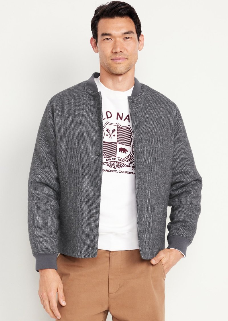 Old Navy Tweed Bomber Jacket