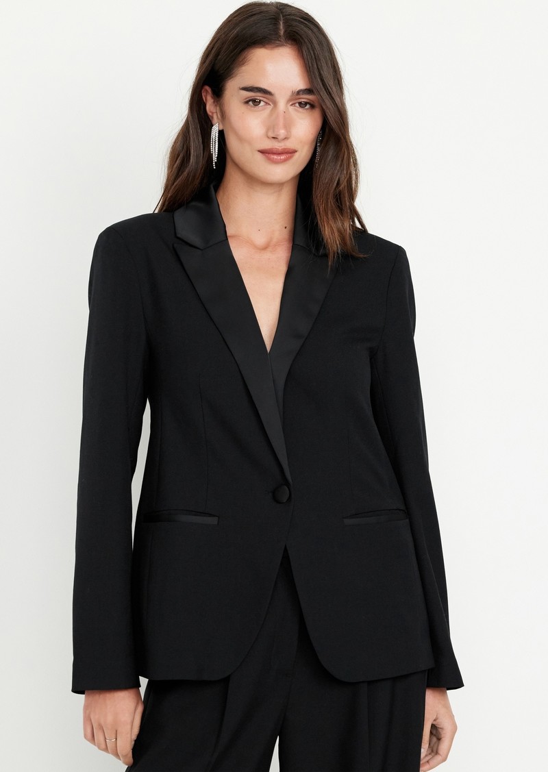 Old Navy Satin Lapel Tuxedo Blazer