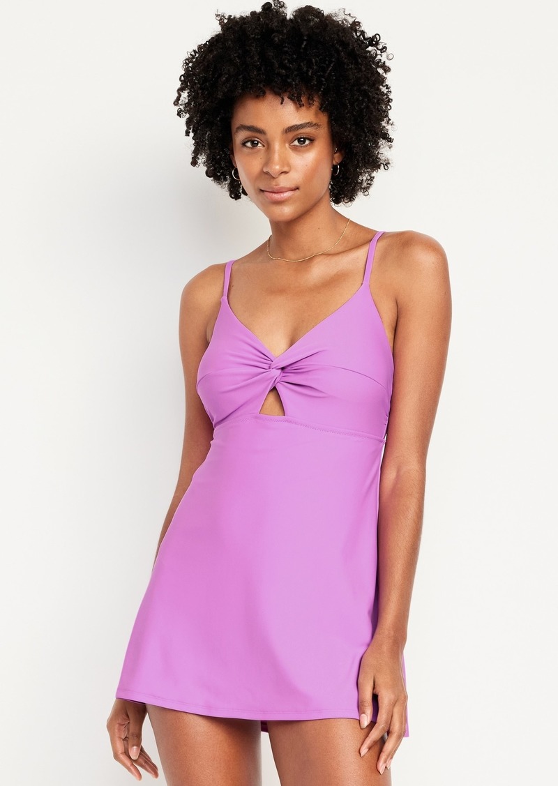 Old Navy Twist-Front Swim Dress