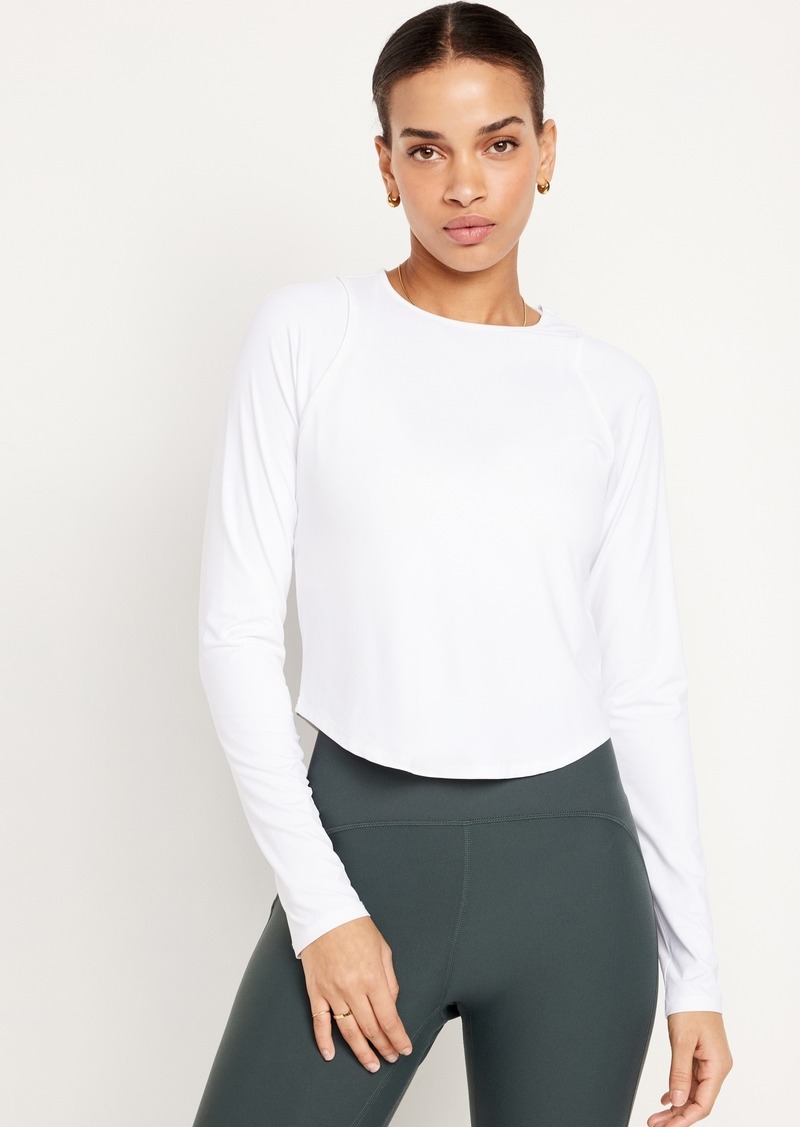 Old Navy FlowForm Crop Cutout-Back Top