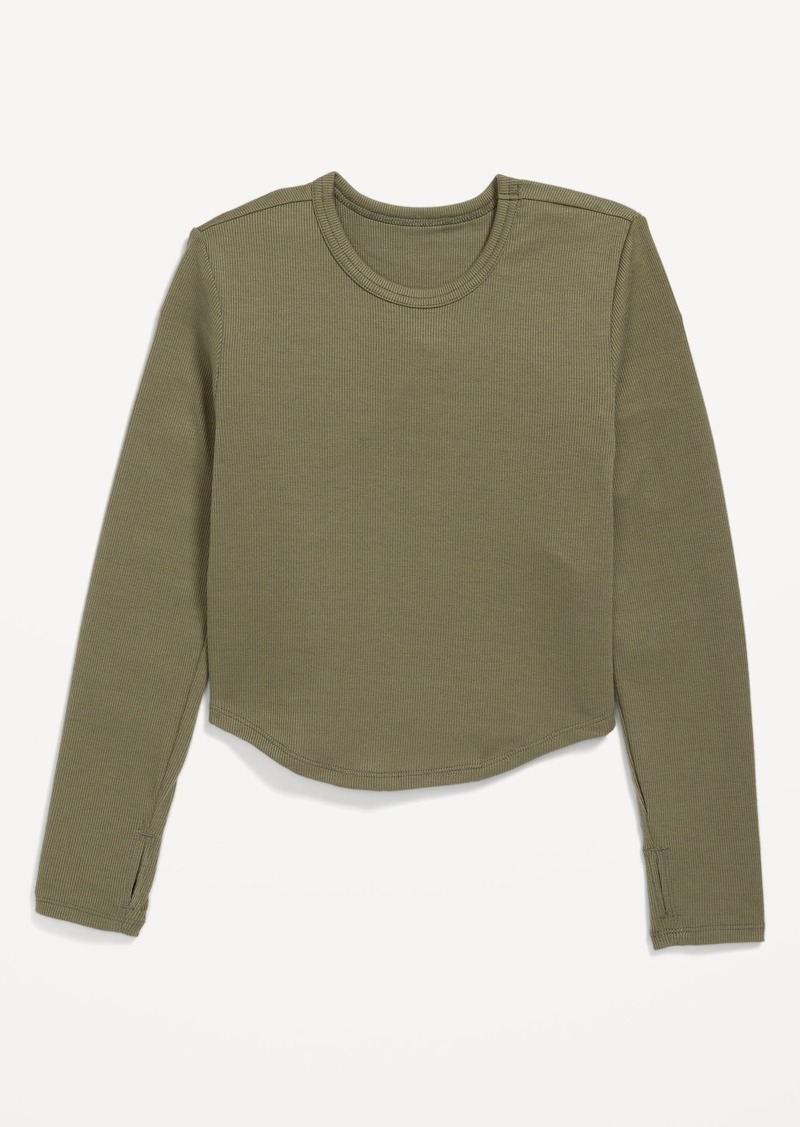 Old Navy UltraLite Long-Sleeve Rib-Knit T-Shirt for Girls