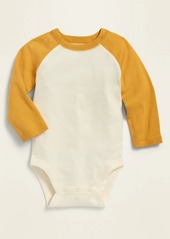 Old Navy Unisex Color-Blocked Raglan-Sleeve Bodysuit for Baby
