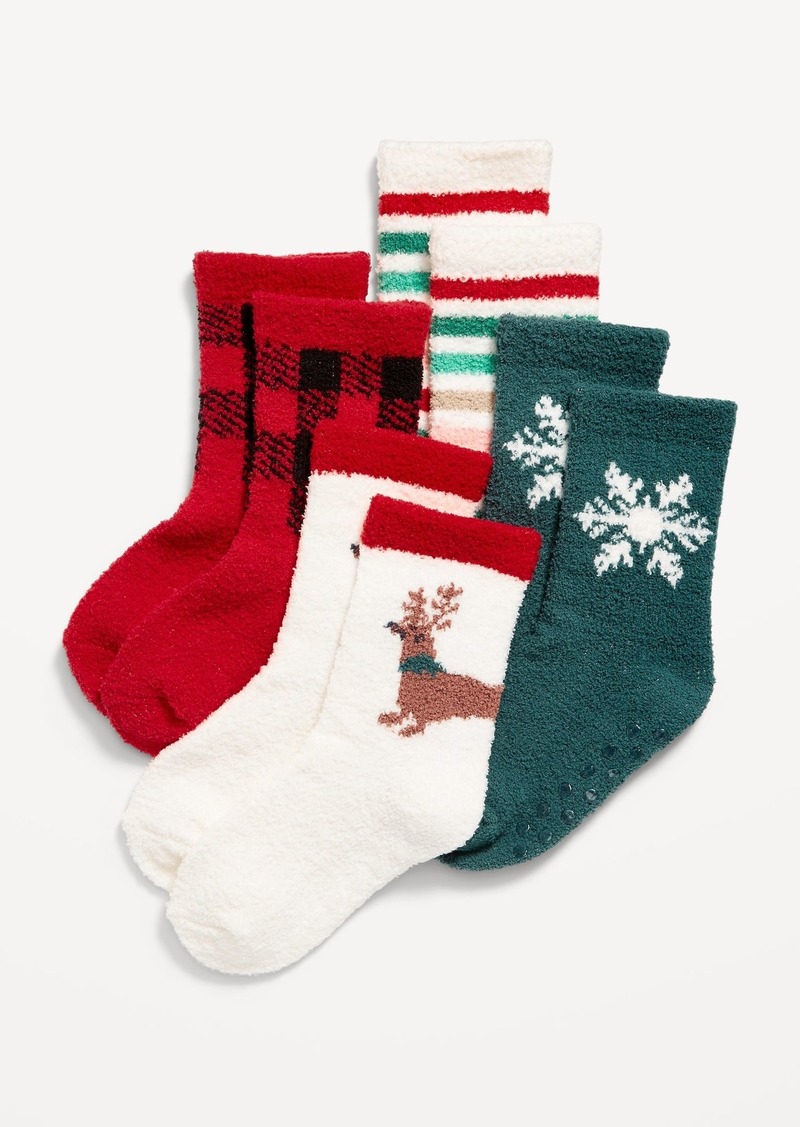 Old Navy Unisex Cozy Holiday Socks 4-Pack for Toddler