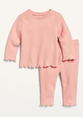 Old Navy Unisex Cozy Thermal Top and Leggings Set for Baby