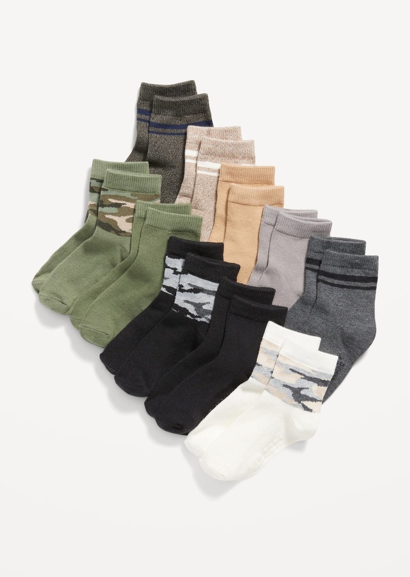 Old Navy Unisex Crew Socks 10-Pack for Toddler & Baby