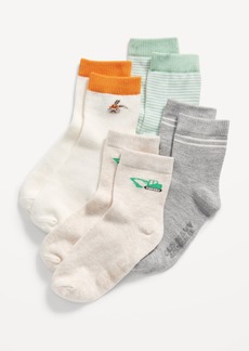 Old Navy Unisex Crew Socks 4-Pack for Toddler & Baby