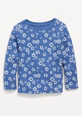 Old Navy Unisex Long-Sleeve Thermal-Knit Printed T-Shirt for Toddler