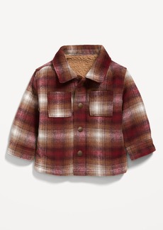 Old Navy Unisex Sherpa-Lined Plaid Shacket for Baby