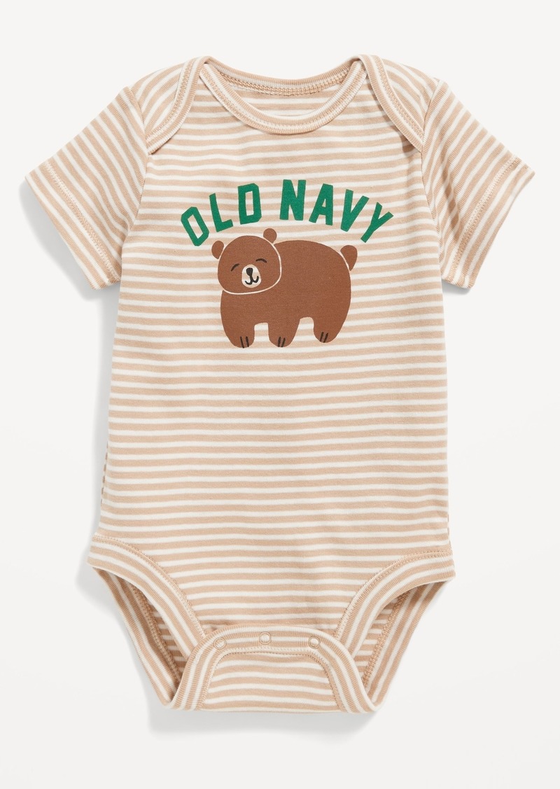 Old Navy Unisex Short-Sleeve Logo-Graphic Bodysuit for Baby