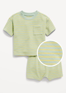 Old Navy Short-Sleeve Pocket T-Shirt and U-Shaped Pull-On Shorts Set for Baby