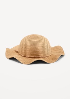 Old Navy Unisex Wavy Straw Hat for Toddler