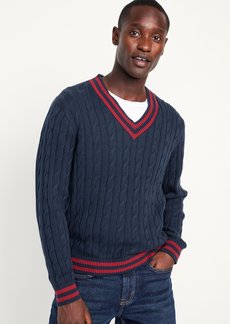 Old Navy V-Neck Cable-Knit Pullover Sweater