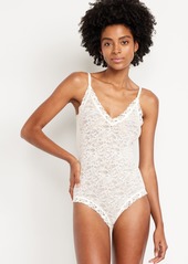 Old Navy V-Neck Lace Bodysuit