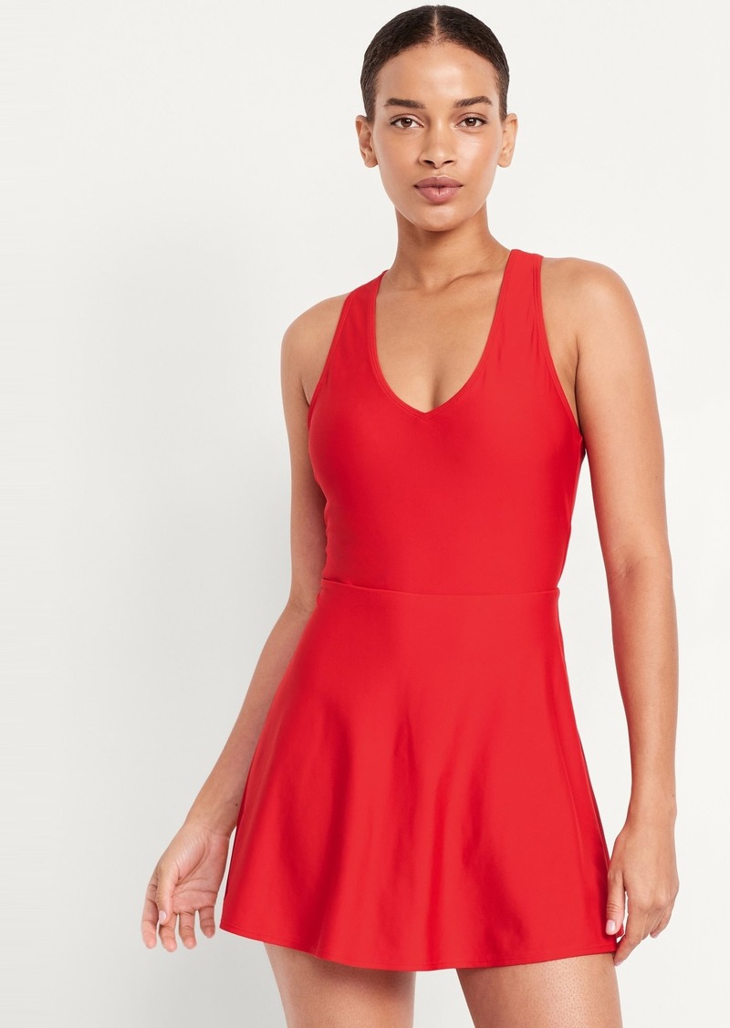 Old Navy V-Neck Swim Dress