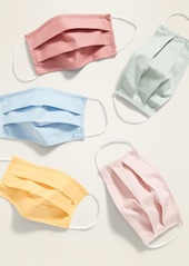 Old Navy Variety 5-Pack of Triple-Layer Cloth Pleated Face Masks for Adults