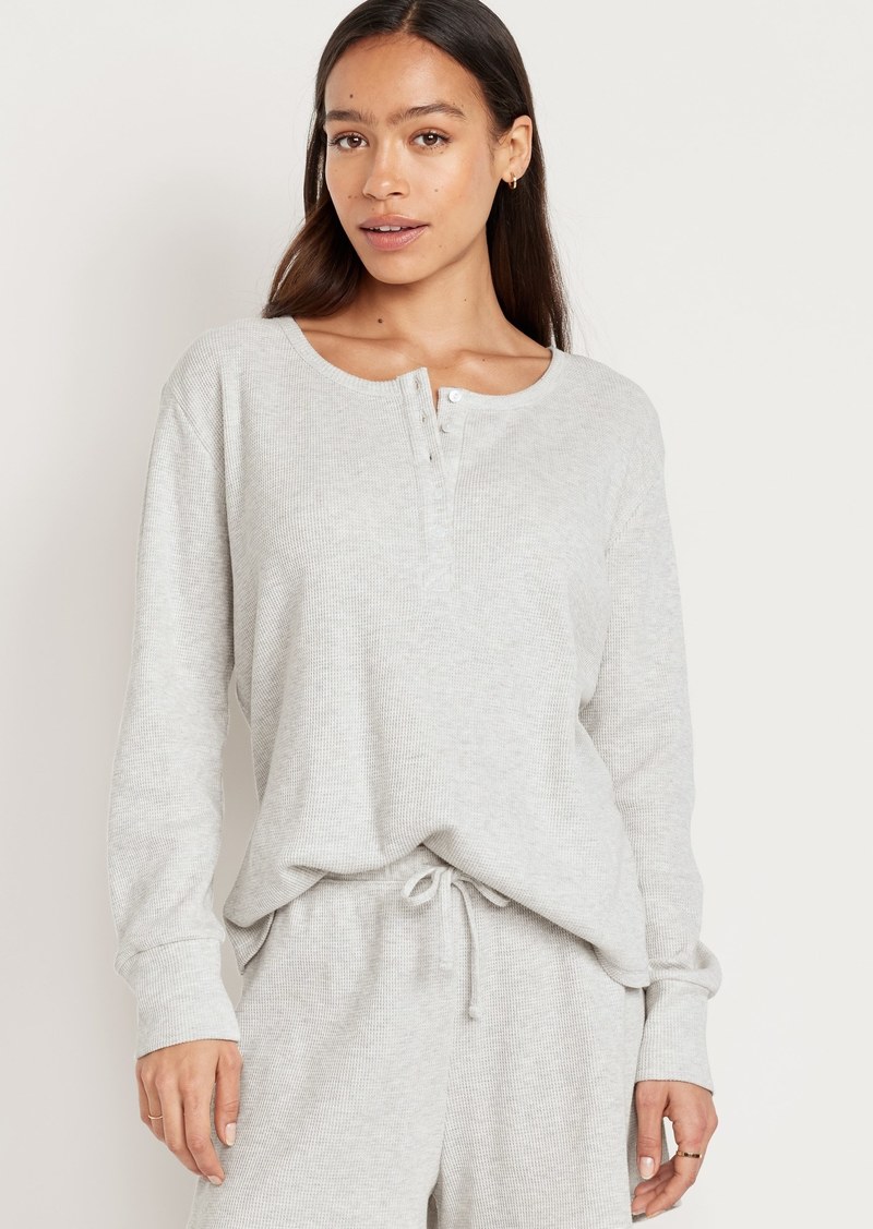Old Navy Waffle Lounge Long-Sleeve Top