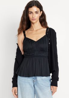 Old Navy Waist-Defined Satin Top