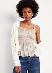 Old Navy Waist-Defined Satin Top