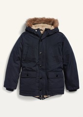 Old Navy Water-Resistant Faux-Fur-Trim Hooded Parka for Boys
