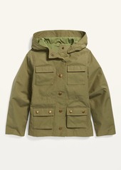 Old Navy Water-Resistant Hooded Utility Jacket for Girls