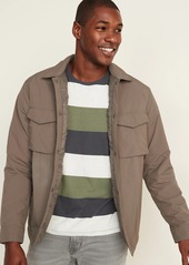 Old Navy Water-Resistant Nylon Snap-Front Shirt Jacket for Men