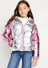 Old Navy Water-Resistant Quilted Graphic Puffer Jacket for Girls