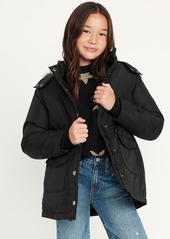 Old Navy Water-Resistant Sherpa-Lined Hooded Parka Coat for Girls