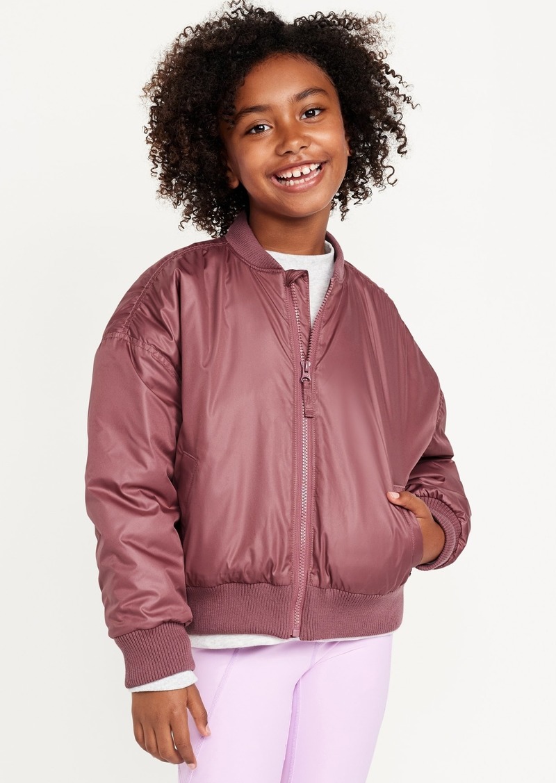 Old Navy Water-Resistant Zip-Front Bomber Jacket for Girls