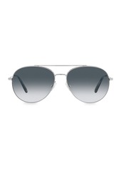 Oliver Peoples Airdale 58MM Aviator Sunglasses