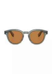 Oliver Peoples Cary Grant Pillow 50MM Round Sunglasses