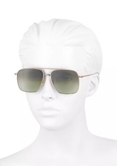 Oliver Peoples Dresner Square Aviator Sunglasses