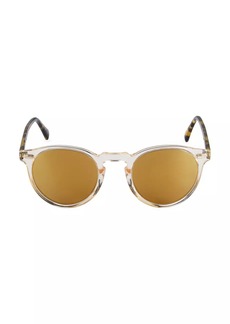 Oliver Peoples Gregory Peck 1962 50MM Round Sunglasses