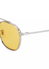 Oliver Peoples Mandeville 49MM Brushed Gold Double-Bridge Sunglasses