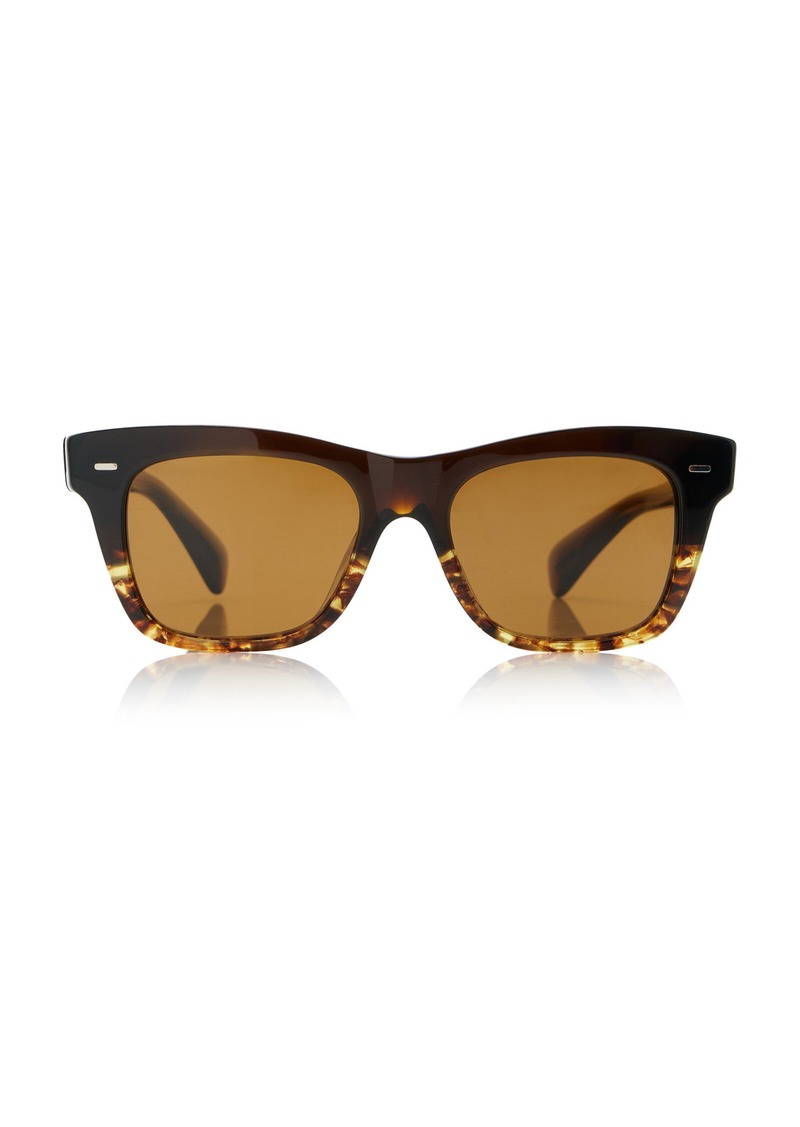 Oliver Peoples - Ms. Oliver Square-Frame Acetate Sunglasses - Brown - OS - Moda Operandi