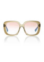 Oliver Peoples - Women's Nella Acetate Square-Frame Sunglasses - Green - Moda Operandi