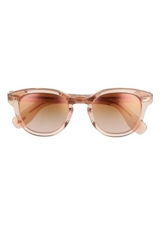 Oliver Peoples 50mm Round Sunglasses
