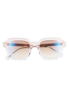 Oliver Peoples Kienna 51mm Mirrored Gradient Square Sunglasses