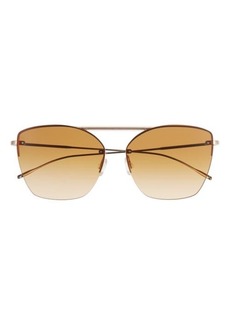 Oliver Peoples Ziane 61mm Gradient Mirrored Sunglasses
